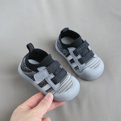 Children's Casual Sports Shoes Mesh Breathable Boy Girls Walking Shoes Soft Soles Anti-skid Baby Walking Shoes Baby Sports Shoes