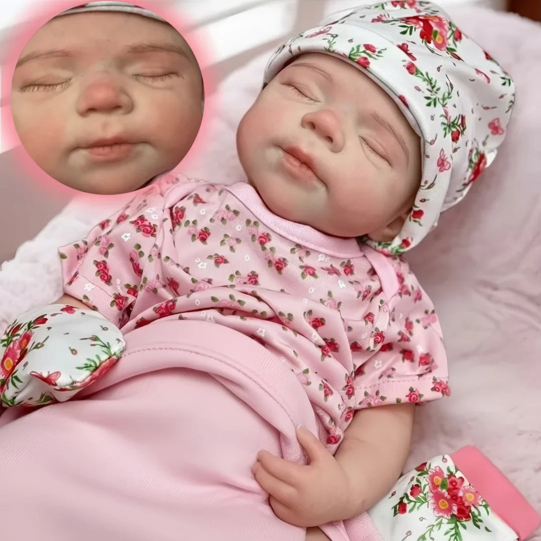 Open Mouth & Washable18Inch Pascale Whole Body Solid Silicone Bebe Reborn Girl Doll 3D Paint & Unpaint Skin Lifelike Newborn Dol