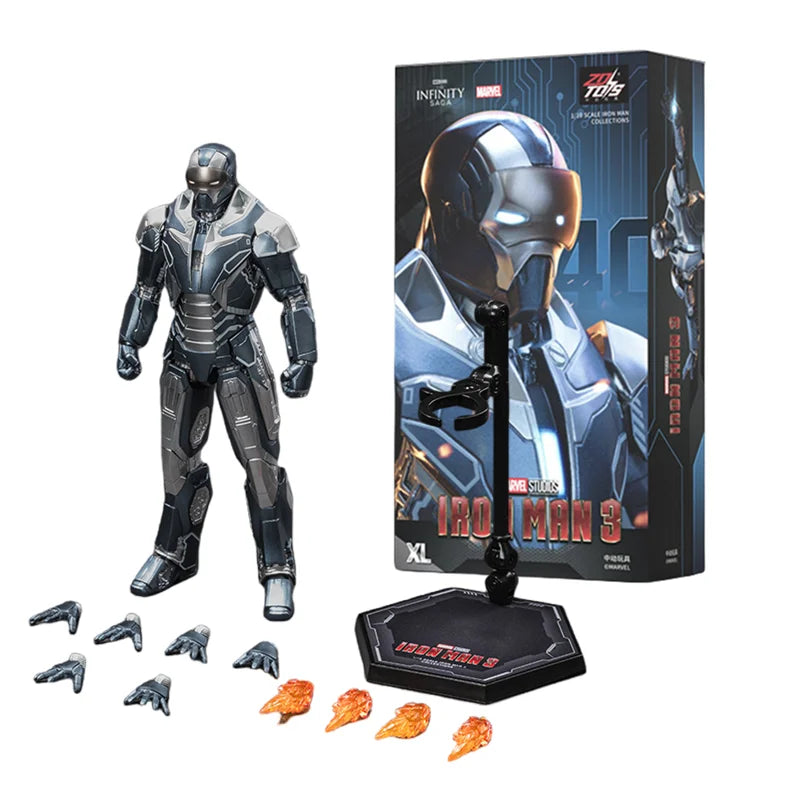 1:10 ZD Toys Iron Man MK38 Igor MK25 Striker MK26 Gamma MK36 Peacemaker MK40 MK15 Sneaky Action Figure Collections Gift