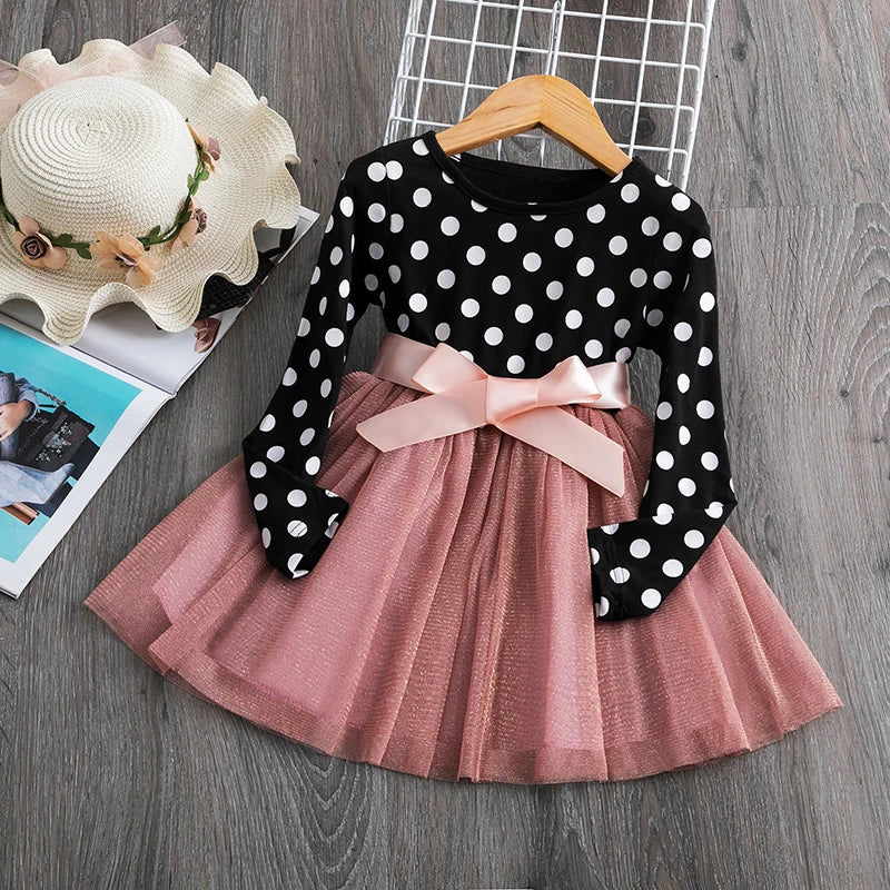 Kids Dresses For Girls Flower Lace Tulle Dress Wedding Little Girl Ceremony Party