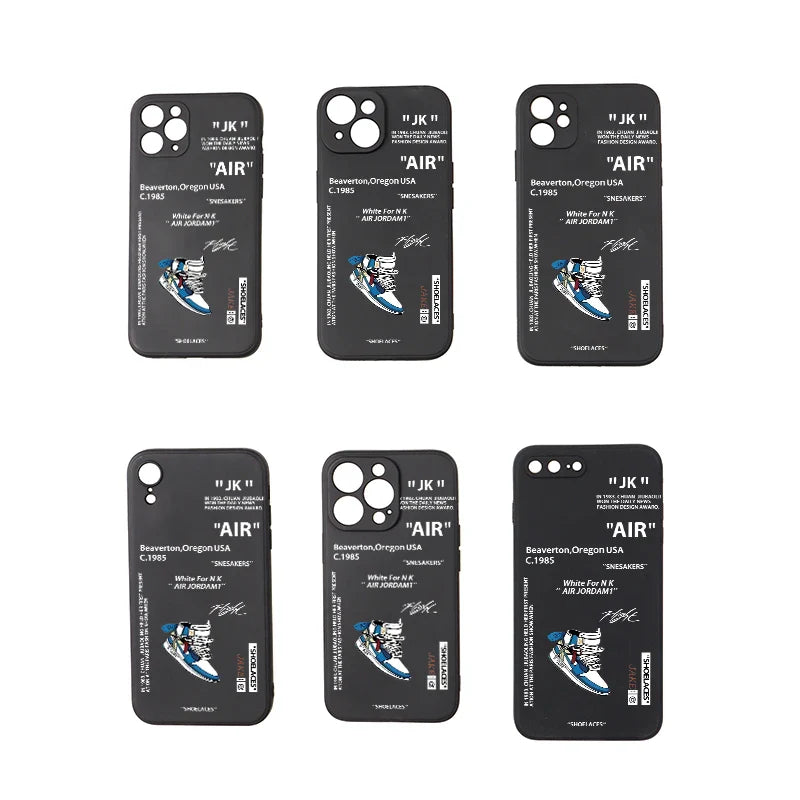 Case for iPhone 15 14 13 12 11 XSM X XR 6 7 8 Plus Waterproof Soft Case Black White Air Case Full Protect Case iPhone 12