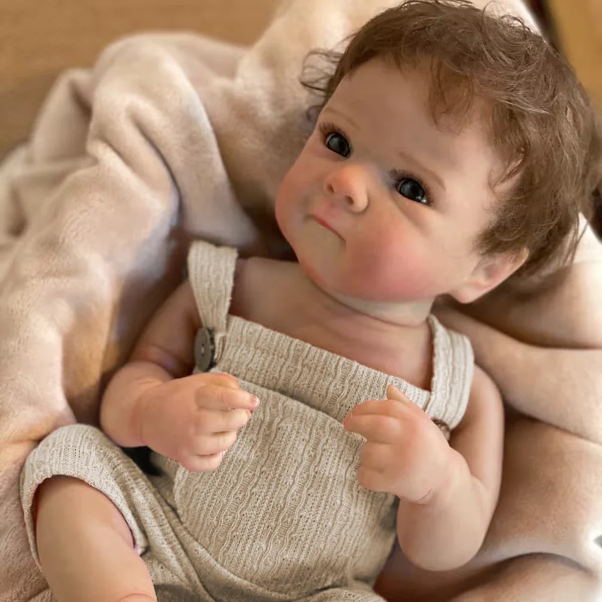 JOYORA 50CM Vinyl Realistic Baby Girl Doll Skin Visible Vein Newborn Size Doll Fashion Rebirth Doll Silicone Doll Easter Gift To