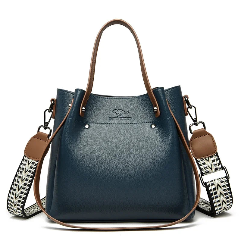 Genuine Leather Shoulder Crossbody Bags for Women Luxury Handbags