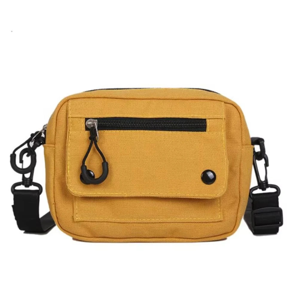 Women Canvas Handbags Korean Mini Student Bag Cell Phone Simple Small Crossbody