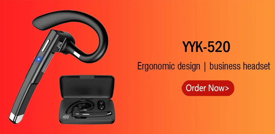 Wireless Headphones With Dual Microphon Bluetooth Earphone ENC Noise Cancelling Hands-free Headset Busines Auriculares Driving