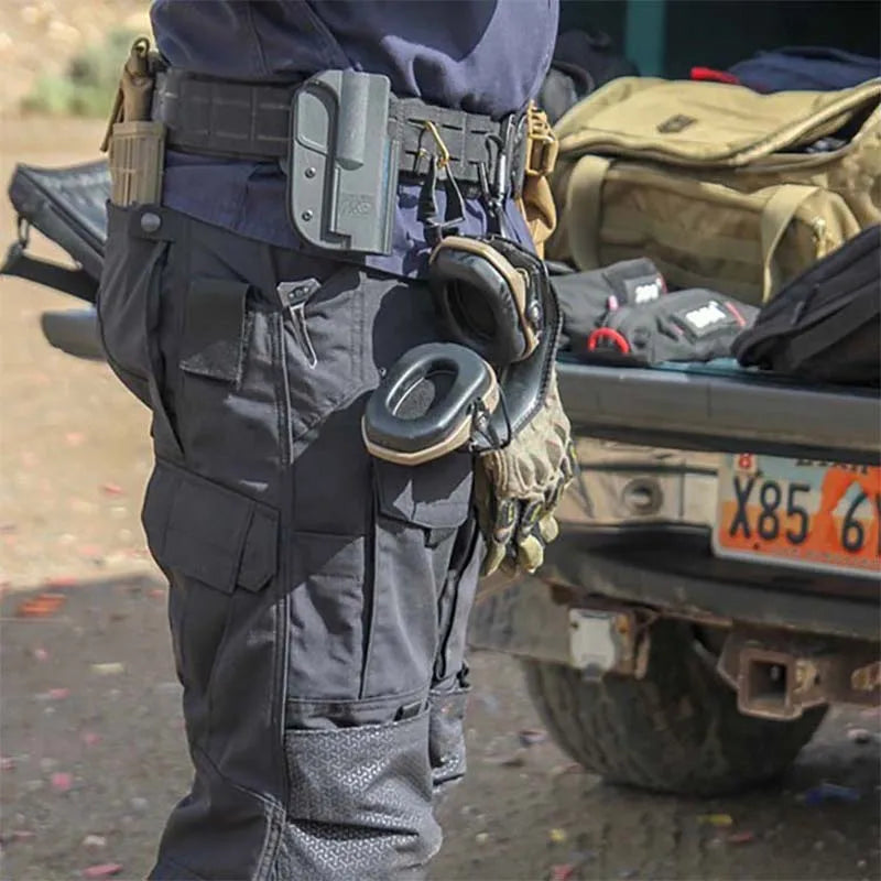 Tactical Pants Men Multi-Pocket Outdoor Cargo Pants Military Combat Trousers