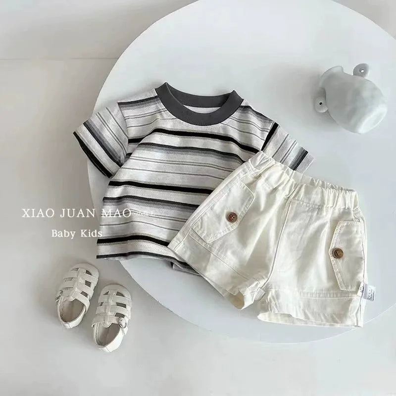Summer Fashion Baby Boy Clothes Sets T-shirt + Pants 1-4T Toddler Casual Clothing Suits Children Kids Boys Outfits Suit