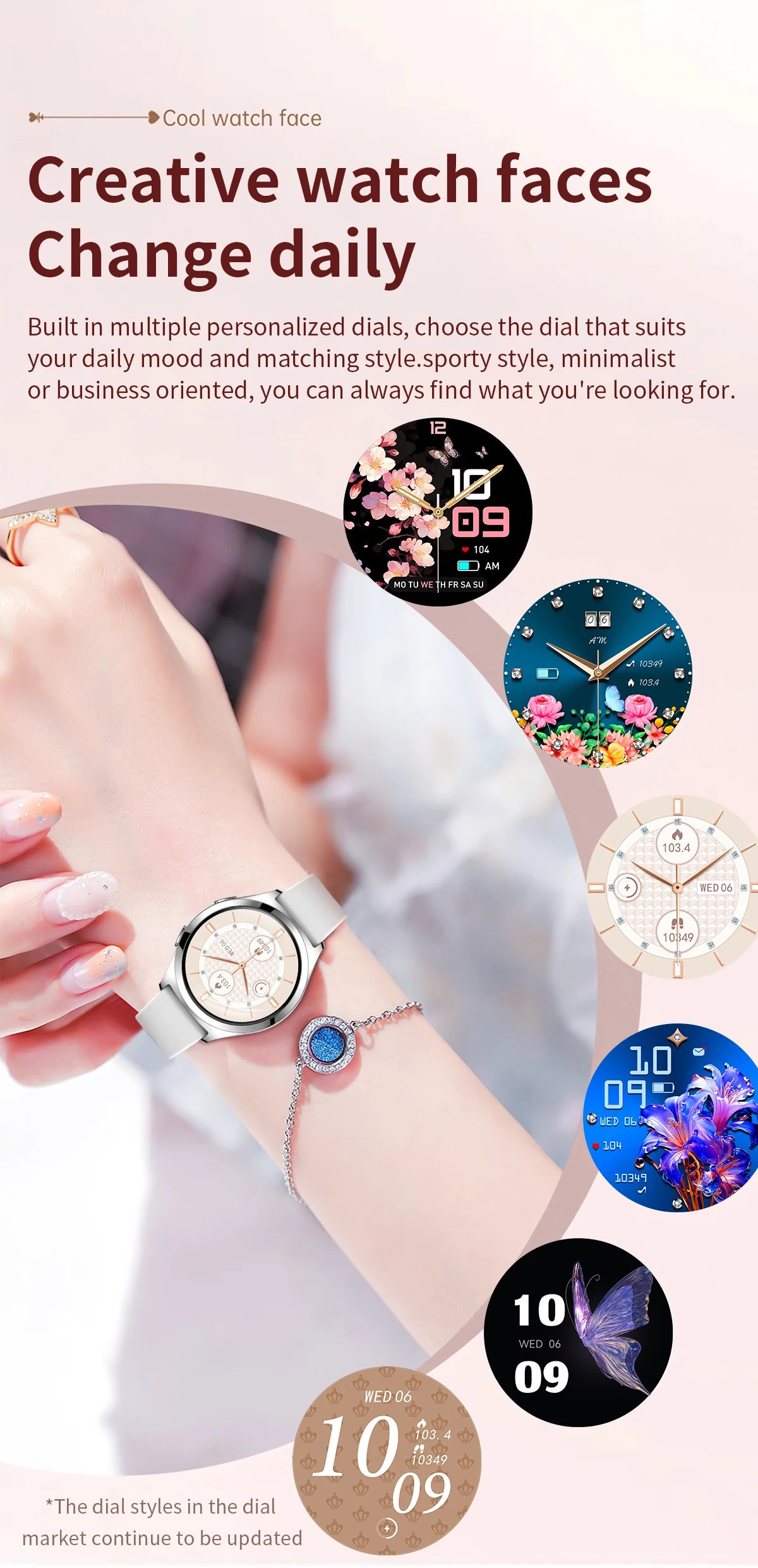 LIGE Luxury 1.27" HD Screen Smart Watch Women Waterproof Bluetooth Call Women’s Bracelet Sports Health Monitor Ladies Smartwatch