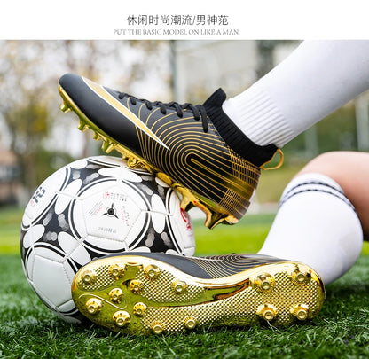 Men Soccer Shoes Kids Football Boots Women Breathable Soccer Cleats