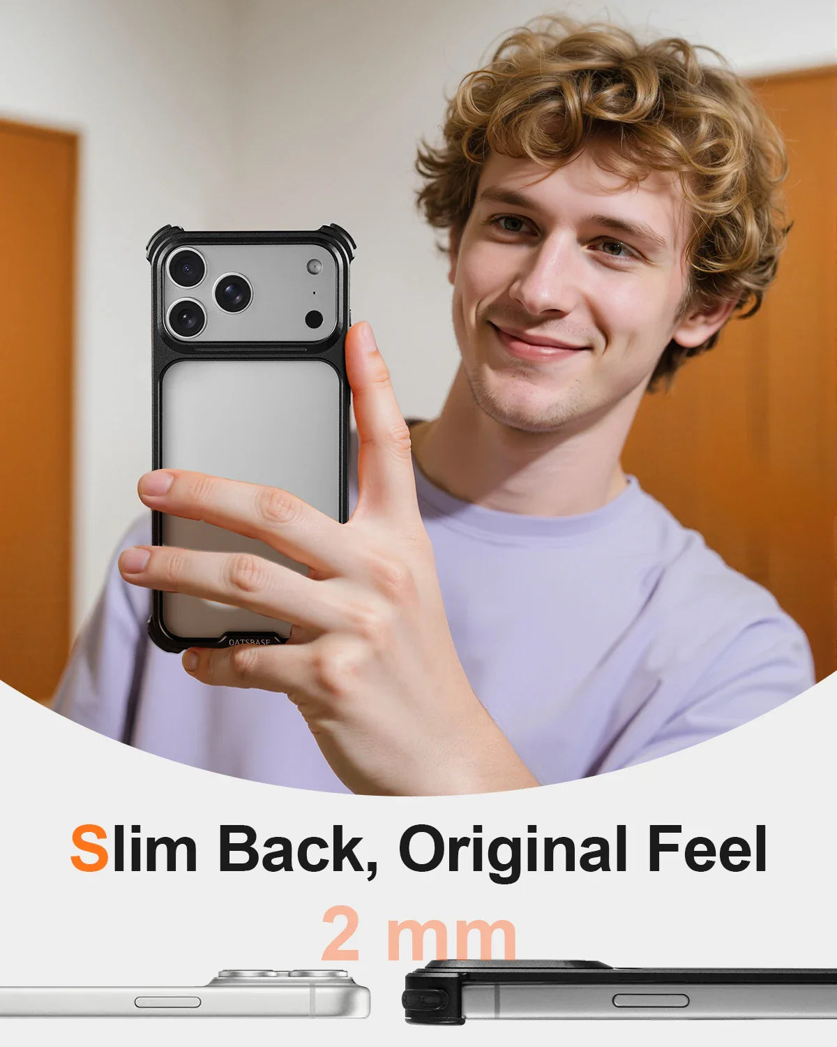 Oatsbasf Metal Phone Case for iPhone 17 Pro Max /17Pro No Back Design Protective Cover Shockproof Bumper Compatible With MagSafe