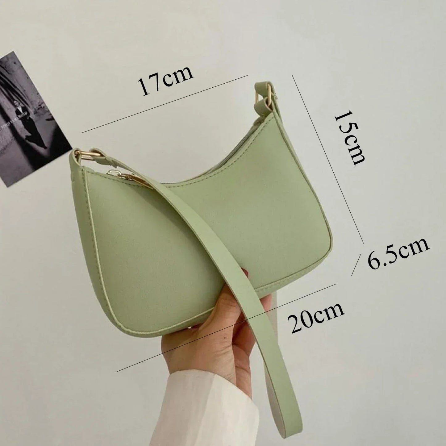 Ladies Fashion Handbag Retro Pure Color Macaron Small Square Bag