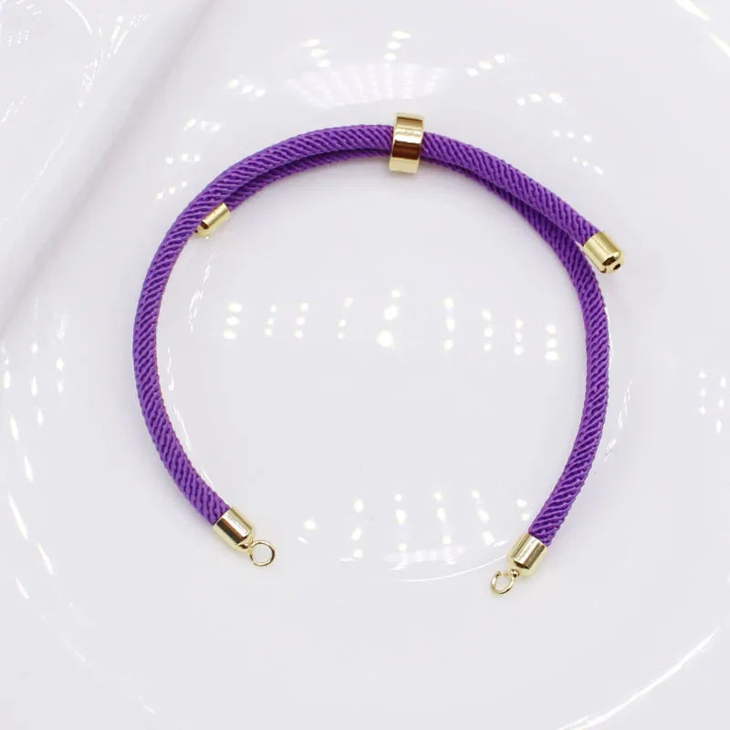 10PCS fashion luxury Wind Life Tree handmade DIY woven rope bracelet 3mm open loop buckle adjustable bracelet