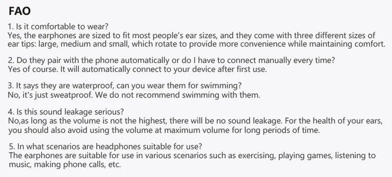 Wireless Headphones 180 Hour Endurance Bluetooth Bass Headset with Mic Stereo Neckband Earphones Sport Auriculares For TF Card