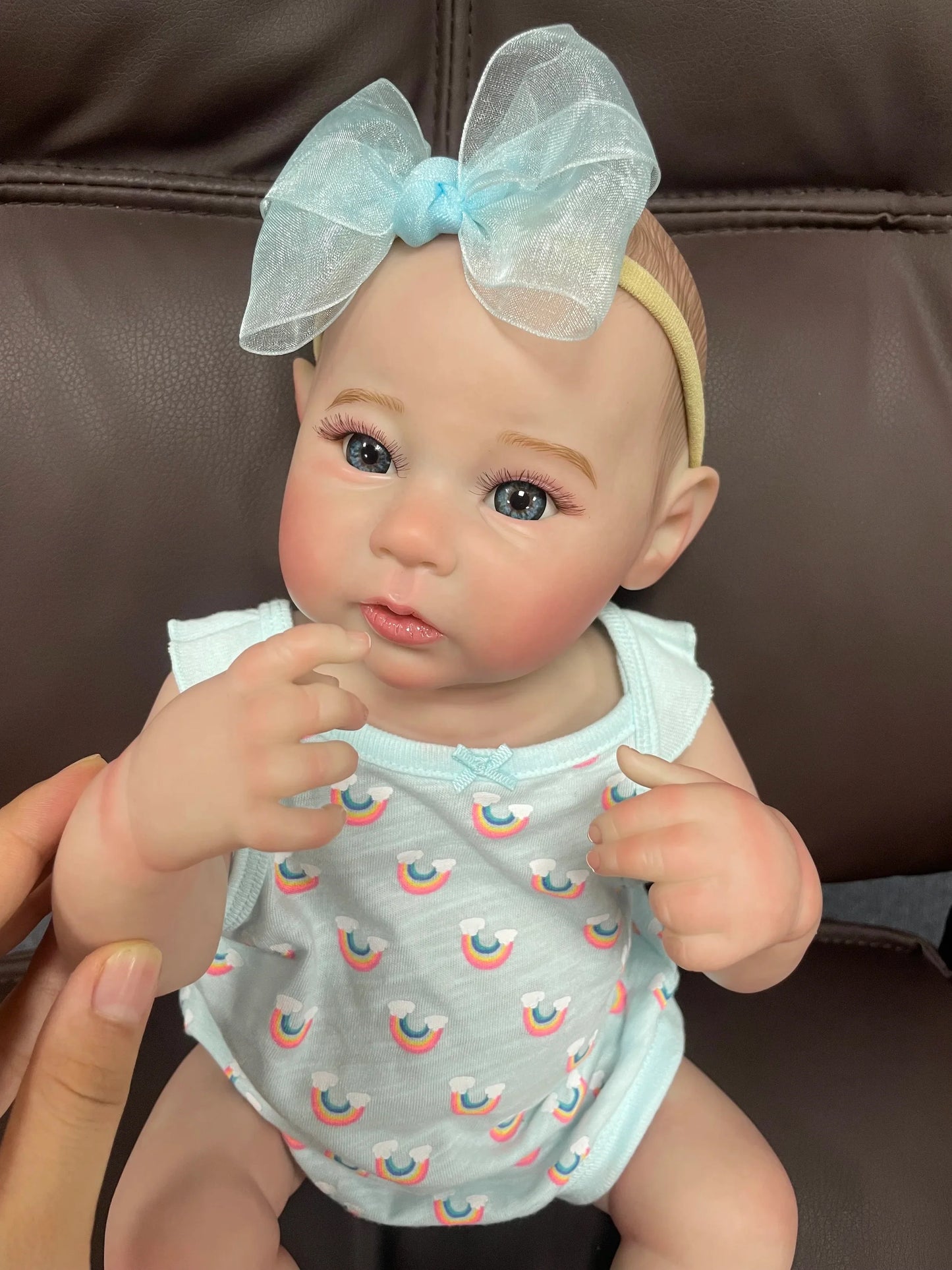 18Inch Raven Full Body Silicone Vinyl Girl Washable Reborn Baby Doll With Painted Lifelike Hair Bebe Reborn Toys Christmas Gift