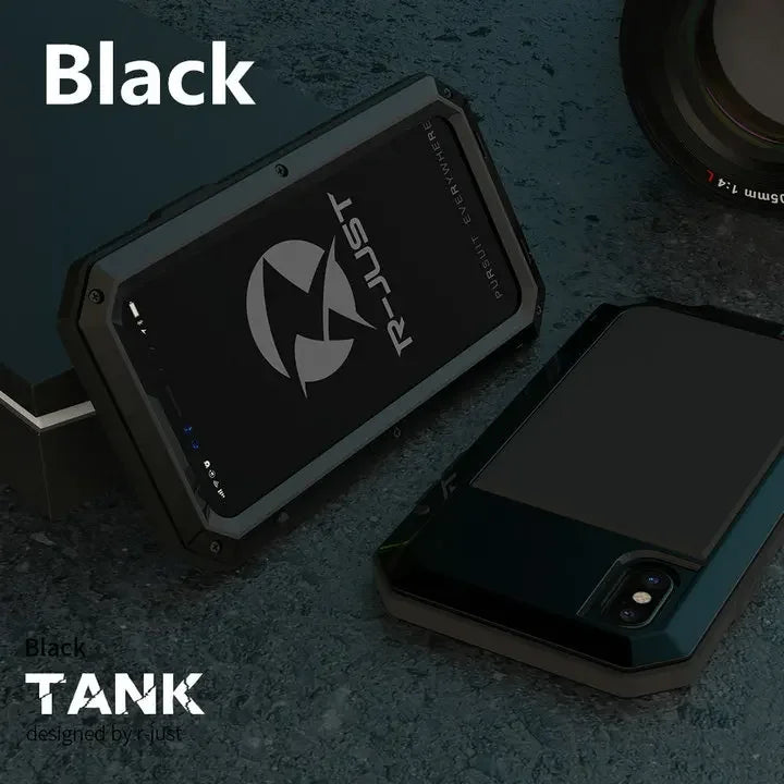 Heavy Duty Protection Armor Metal Phone Case for iPhone 17 16 15 14 13 12 11 Pro XS MAX SE XR X 6 7 Aluminum Shockproof Cover