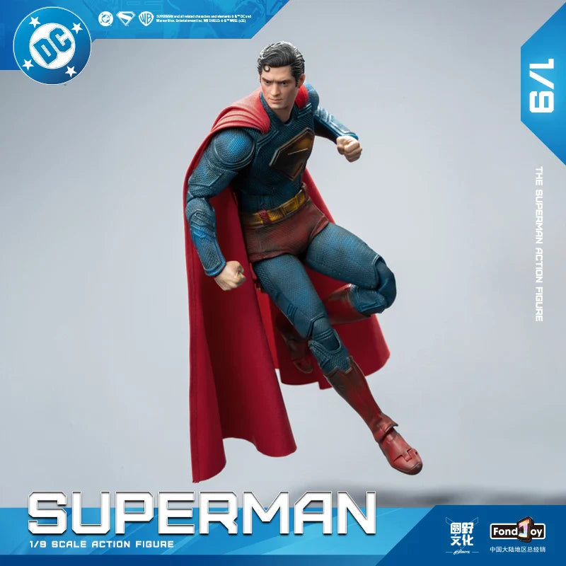 Genuine Fondjoy Superman 1/9 Scale War Damage Version DC Action Figure Collectible Model Toy Superhero Ornament Gift Collectors