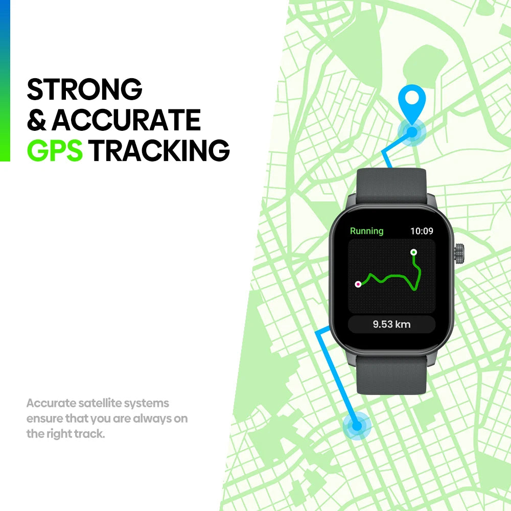 New 2025 Zeblaze GTS 3 GPS 2.01" Screen Sports Smartwatch Make/Receive Phone Calls Heart Rate SpO2 Stress Tracking Smart Watch