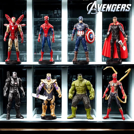 ZD Toys Official Avengers Legends: Iron Man, Spider Man, Thor, Captain America, Thanos, Hulk, War Machine Action Figures