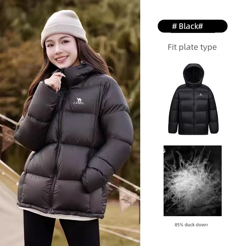 down Jacket Men's Winter Couple Short Velvet Thickened Warm Quilted Jacket