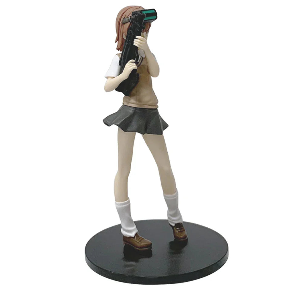 17cm Anime A Certain Magical Index Misaka Mikoto Railgun Girl Anime Figure PVC Action Figures Model Anime Cartoon Model Toy Gift