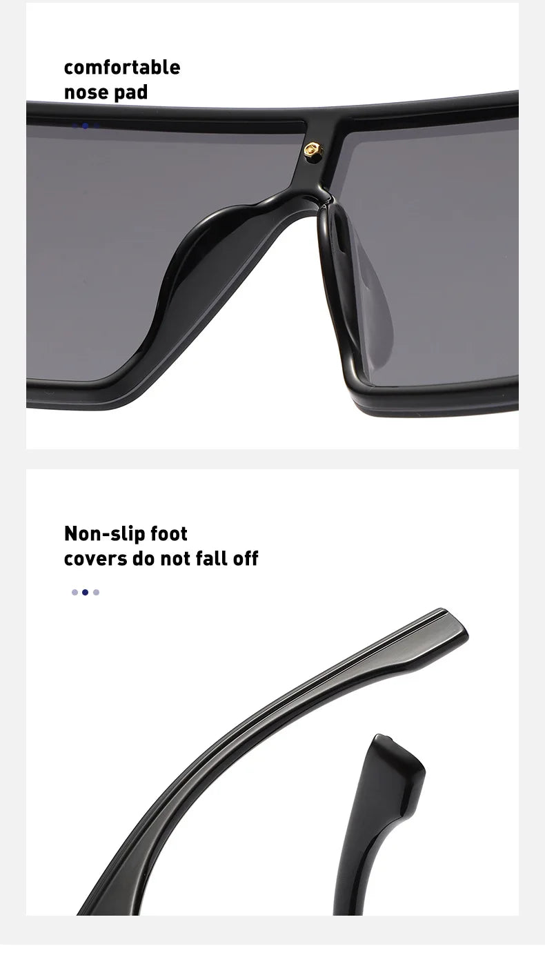 New Fashion Square Sunglasses For Women Men Oversized Frame Luxury Brand Disigner 2021 Sun Glasses UV400 Wholesale