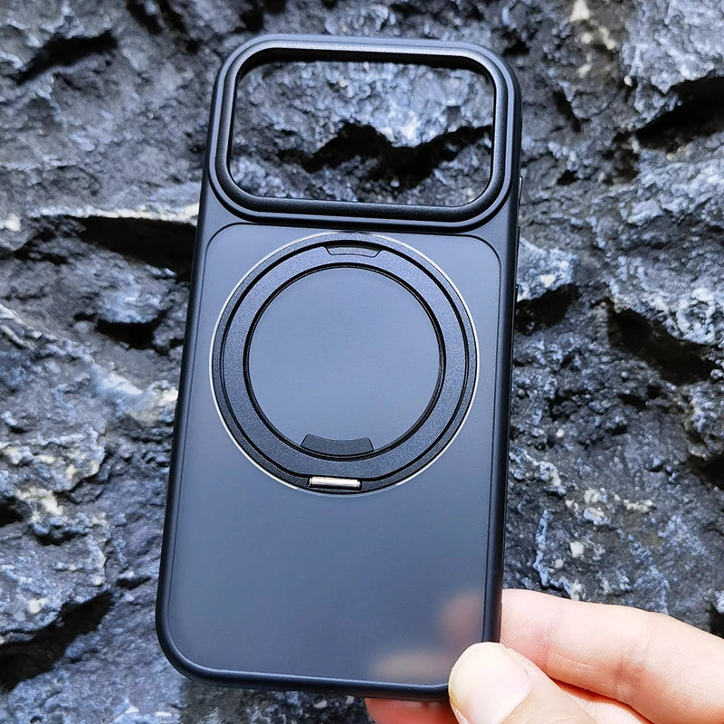 Magnetic 360 Degrees Rotating Ring Holder Case For iPhone 17 Pro Max / 17 Air