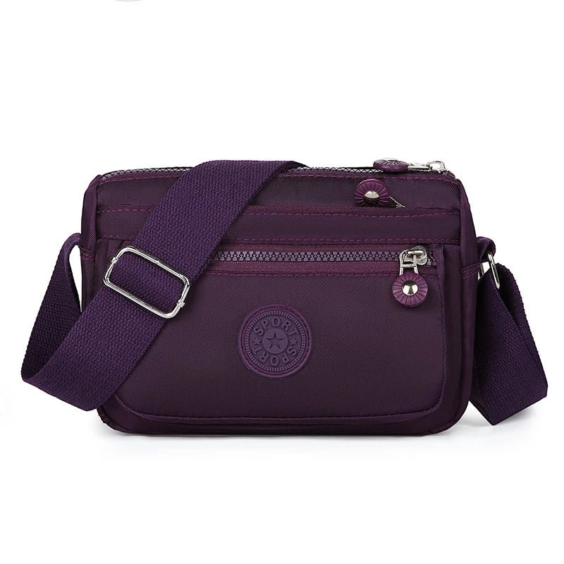 Shoulder Bag Lightweight Small Square Bag Anti Splash Casual Crossbody