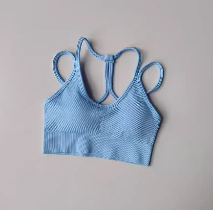 Sports underwear women's running shockproof summer quick drying back fitness bra