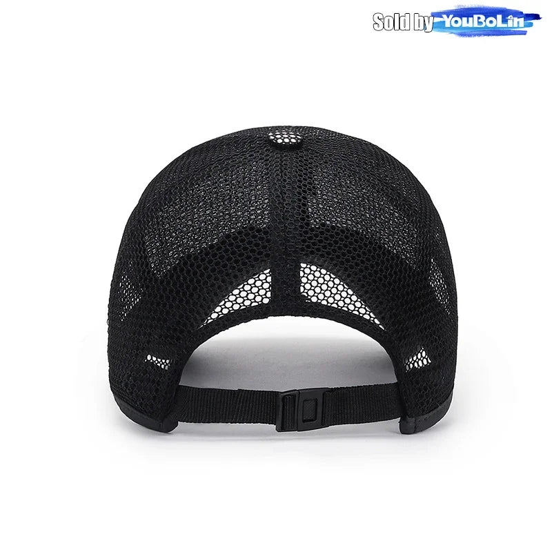 Summer Breathable Mesh Adjustable Baseball Cap Sun Hat Trucker Caps Dad Hats