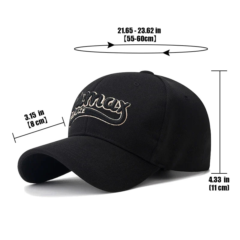 Large Head Circumference High Quality 3D Letter Embroidery Hardtop Baseball Cap Fashion Outdoor Casual Sport Sun Hat Trucker Hat