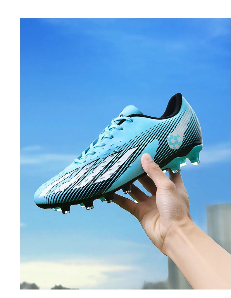 Soccer Shoes Sport Outdoor Men Breathable Cleats FG Football Boots