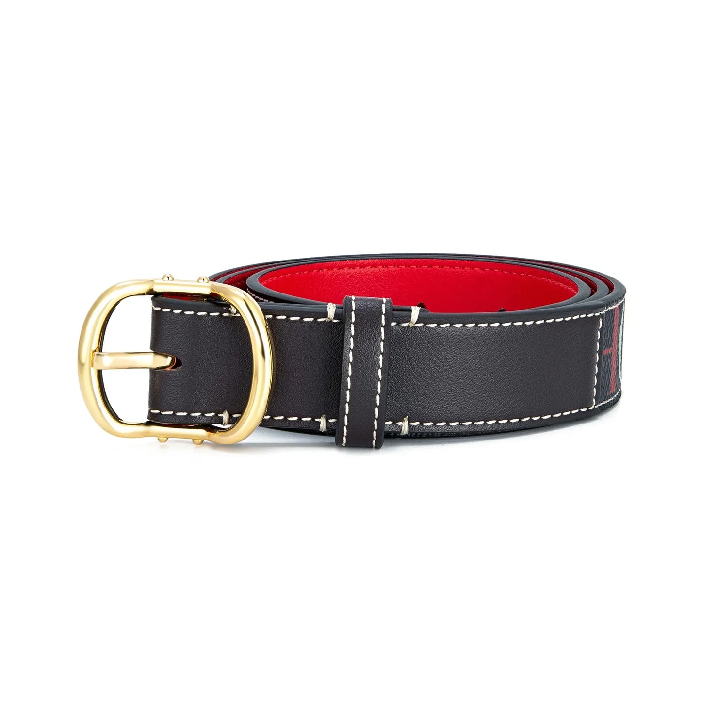 Women's Leather Belt High Quality Casual Trendy Color Letter Print Simple Elegant Waistband Fashion Versatile Strap Hot Sale