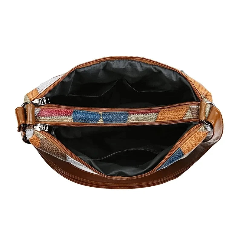 Women's Elegant Vintage Crossbody Bag Trendy HandBag Fashion Multi-pockets