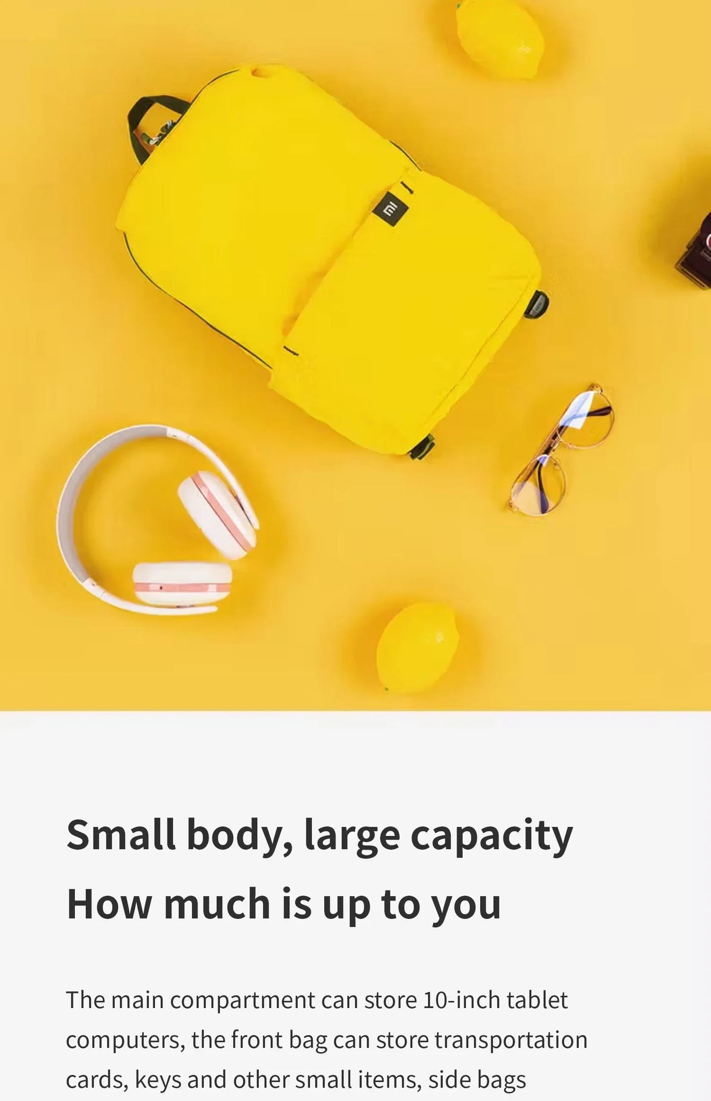 Xiaomi colorful small backpack men's and women's shoulder bag outdoor waterproof ultra-lightweight student portable sports bag