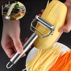 Stainless Steel Vegetable Fruit Peeler Kitchen Multifunction Melon Double-Head Peeler