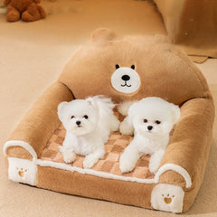 Cozy Pet Dog Bed Sofa Winter Warm Pet Bed for Small Dogs Cats Thicken Dog