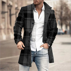 Men Clothing European American Autumn Winter Men's Coat