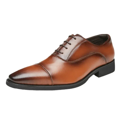 6cm Height Increasing Shoes for Men Business Dress Shoes Black Brown Lace Up Men's Elevator Genuine Leather Formal Shoes