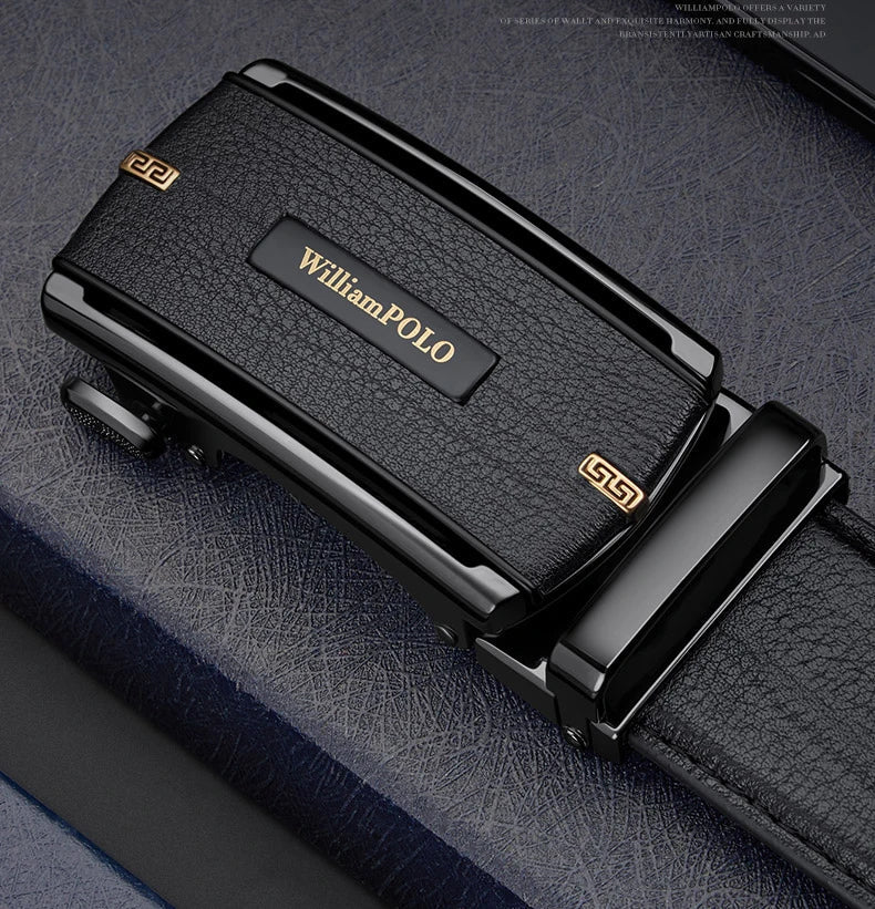 Men's automatic buckle belt, fashionable and versatile waist belt, personalized and casual pants belt
