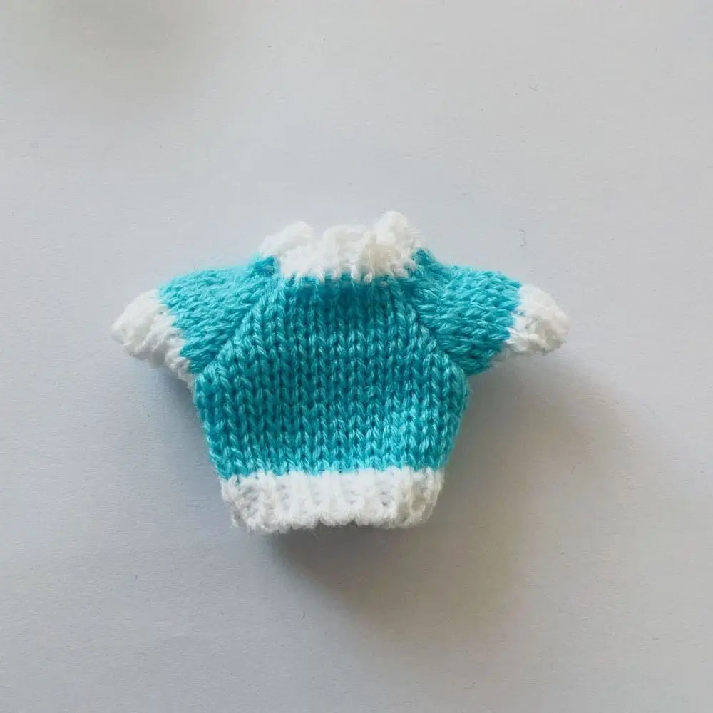 Christmas Style Dolls Sweater Dog Doll Clothes Cute White/Red/Green BJD Doll Clothes Mini 10cm for 16cm/17cm Bjd Doll
