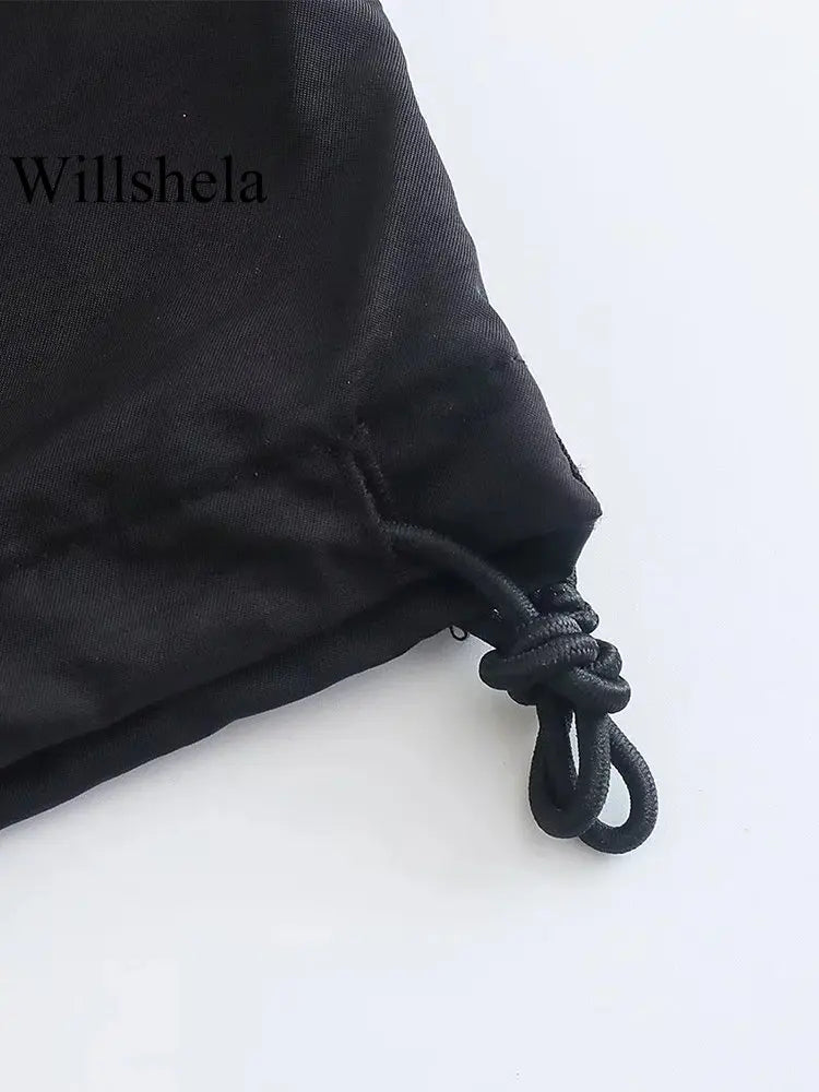 Women Fashion Parachute Cargo Pants Vintage Jogging Trousers