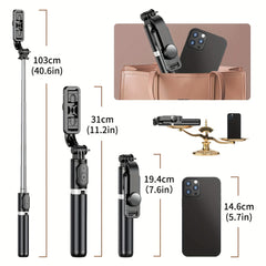 Extendable Selfie Stick All-in-1 Smartphone Tripod Stand With Wireless Remote