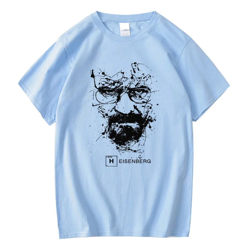 Men Fashion Casual Top Quality 100% Cotton Breaking Bad T Shirts Men Heisenberg Camisetas Hombre Men Cool Tee Shirt Tops