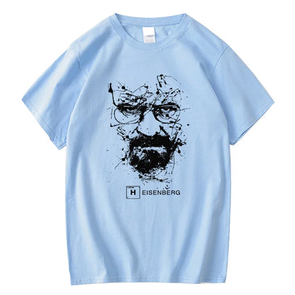 Men Fashion Casual Top Quality 100% Cotton Breaking Bad T Shirts Men Heisenberg Camisetas Hombre Men Cool Tee Shirt Tops