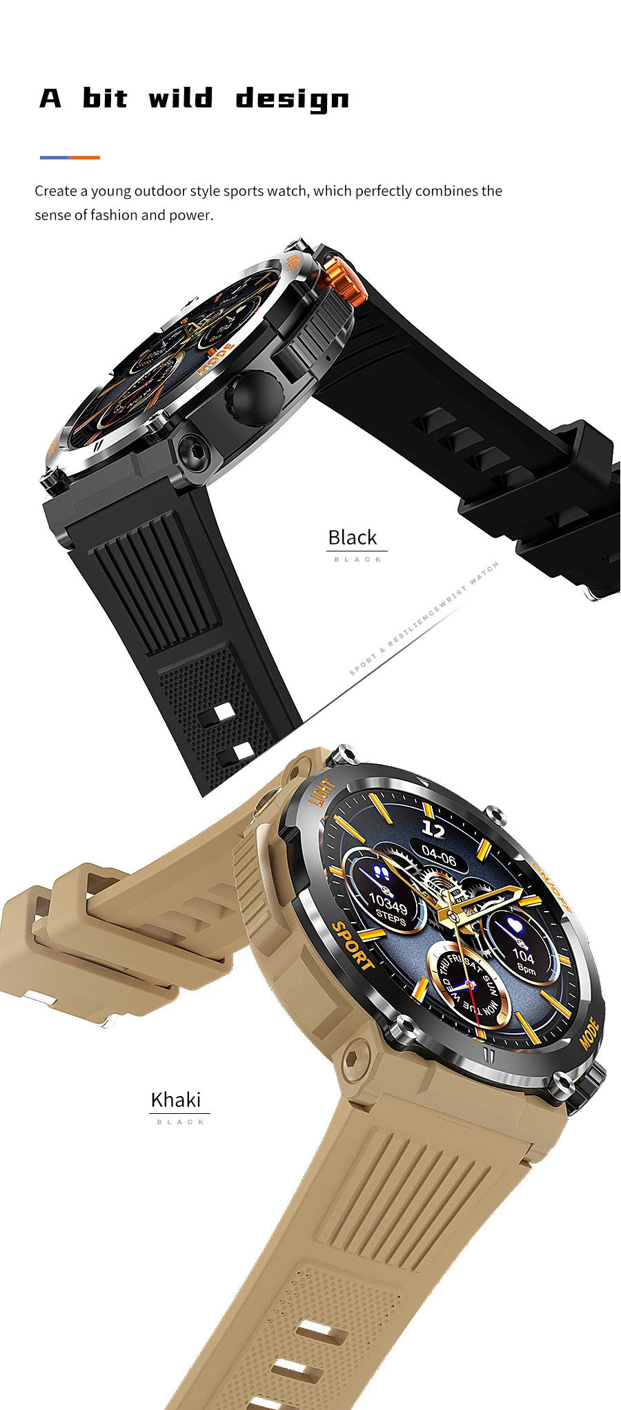 Men's Smart Watch 360 * 360 HD Touch Screen Sports Waterproof Smartwatch Health Monitoring Bluetooth Call Smart Watches