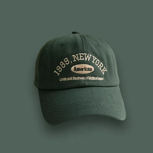 Embroidery 1989 New York Baseball Hats Washed Cotton Cap for Men Women Adjustable Snapback Caps Baseball Cap Letter Dad Hat Hot