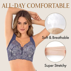 Women Bra Ultimate Lift Stretch Bra Plus Size Sports Sleep Bra Seamless Lace