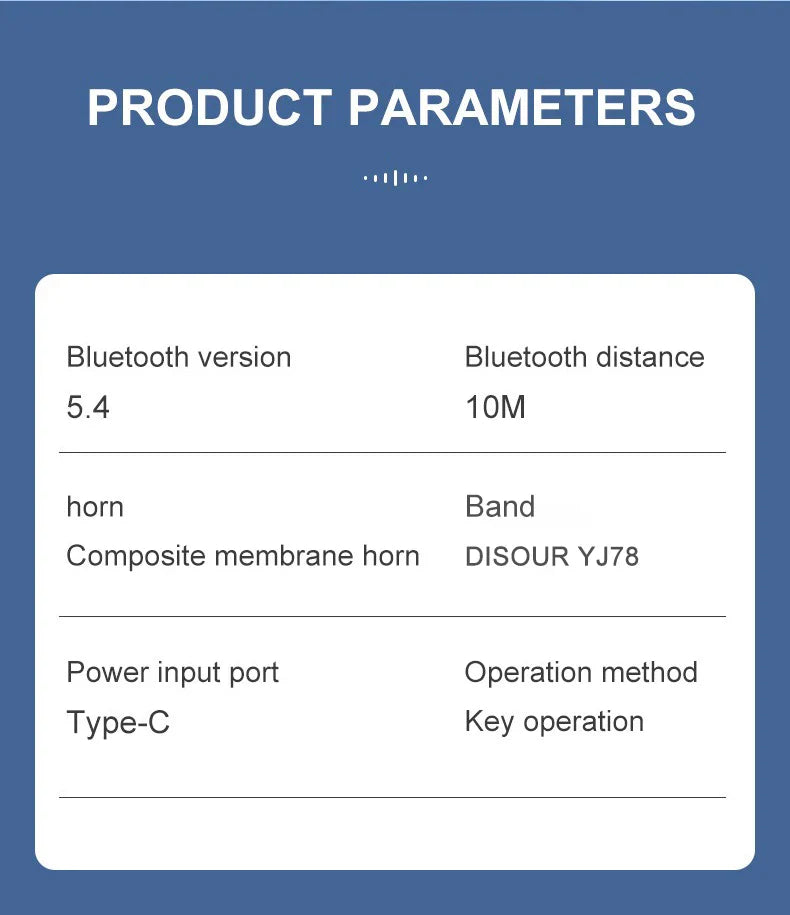 Bluetooth 5.4 Business Earphone Wireless Single Headphone with HD Mic Ear Hook HiFi Stereo Music Earbud for Xiaomi Samsung Phone