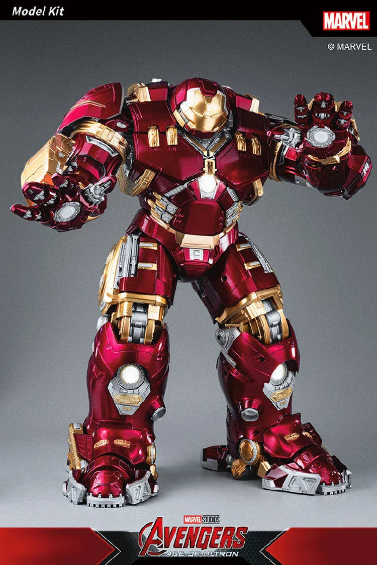 Fondjoy Marvel Anti-Hulk Armor Assemble Toy Movie Character Model 18 Inches Action Figures LED Can Emit Light Model Gift For Boy