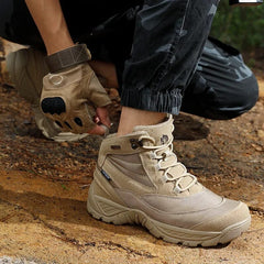 Men Shoes Ortdoor Sneakers Military Boot Combat Ankle Work Safety and Hiking Shoes